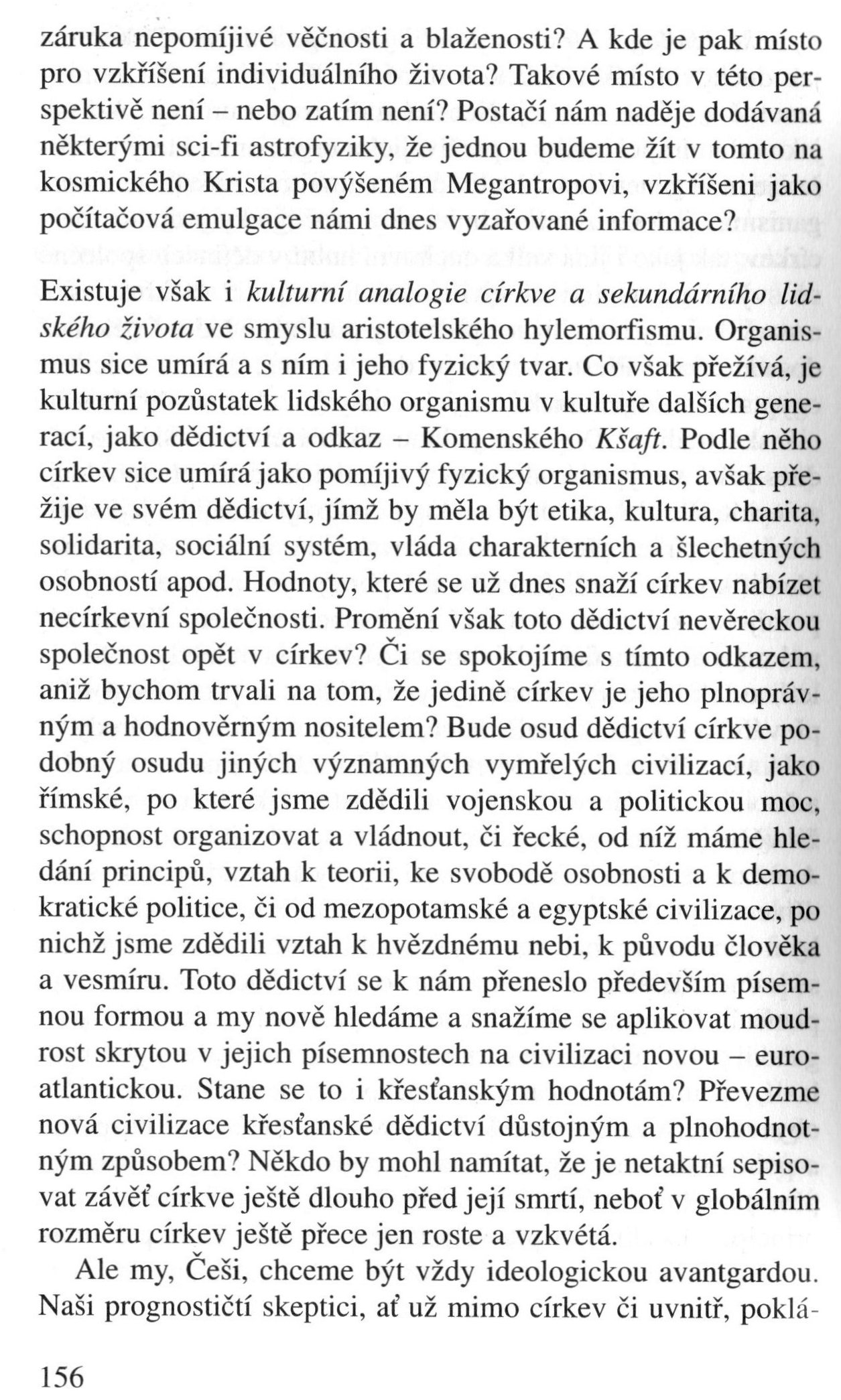 V zápasech za Boží věc / INTERPRETACE / Ad „Modus moriendi“ české církve et ad honorem Mádri (Miloš Raban) / strana 156