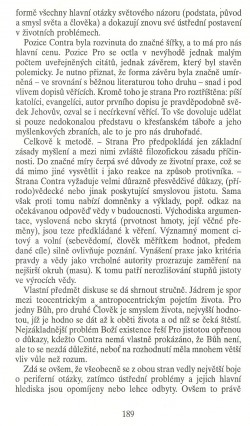 Slovo o této době / Pro et contra / strana 189