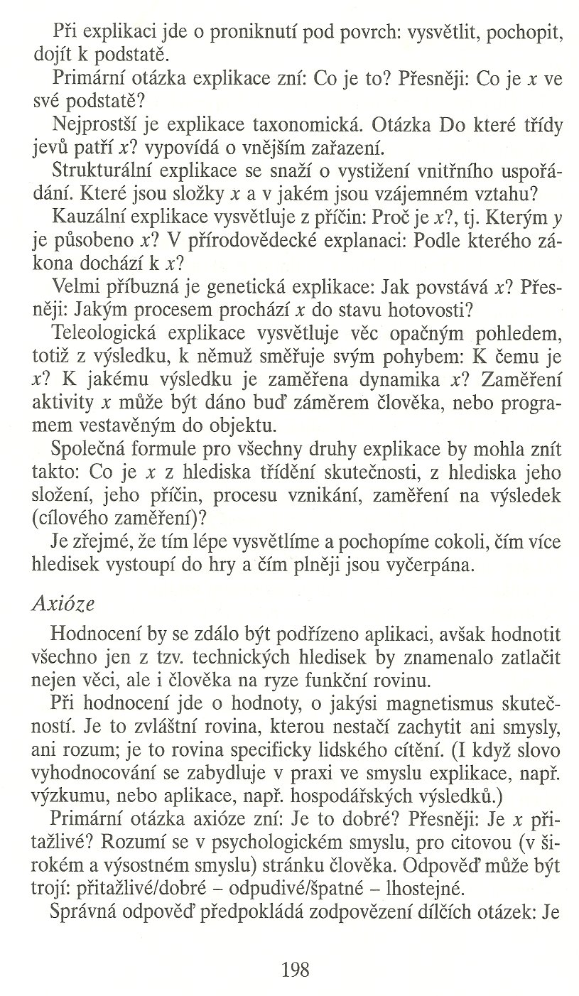 Slovo o této době / Základní cyklus vědeckého poznání / strana 198