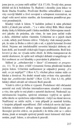 V zápasech za Boží věc / TEXTY / Osobnost křesťana v médiích. Aspekt etický a spirituální / strana 217