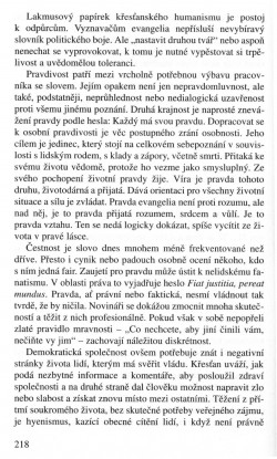 V zápasech za Boží věc / TEXTY / Osobnost křesťana v médiích. Aspekt etický a spirituální / strana 218