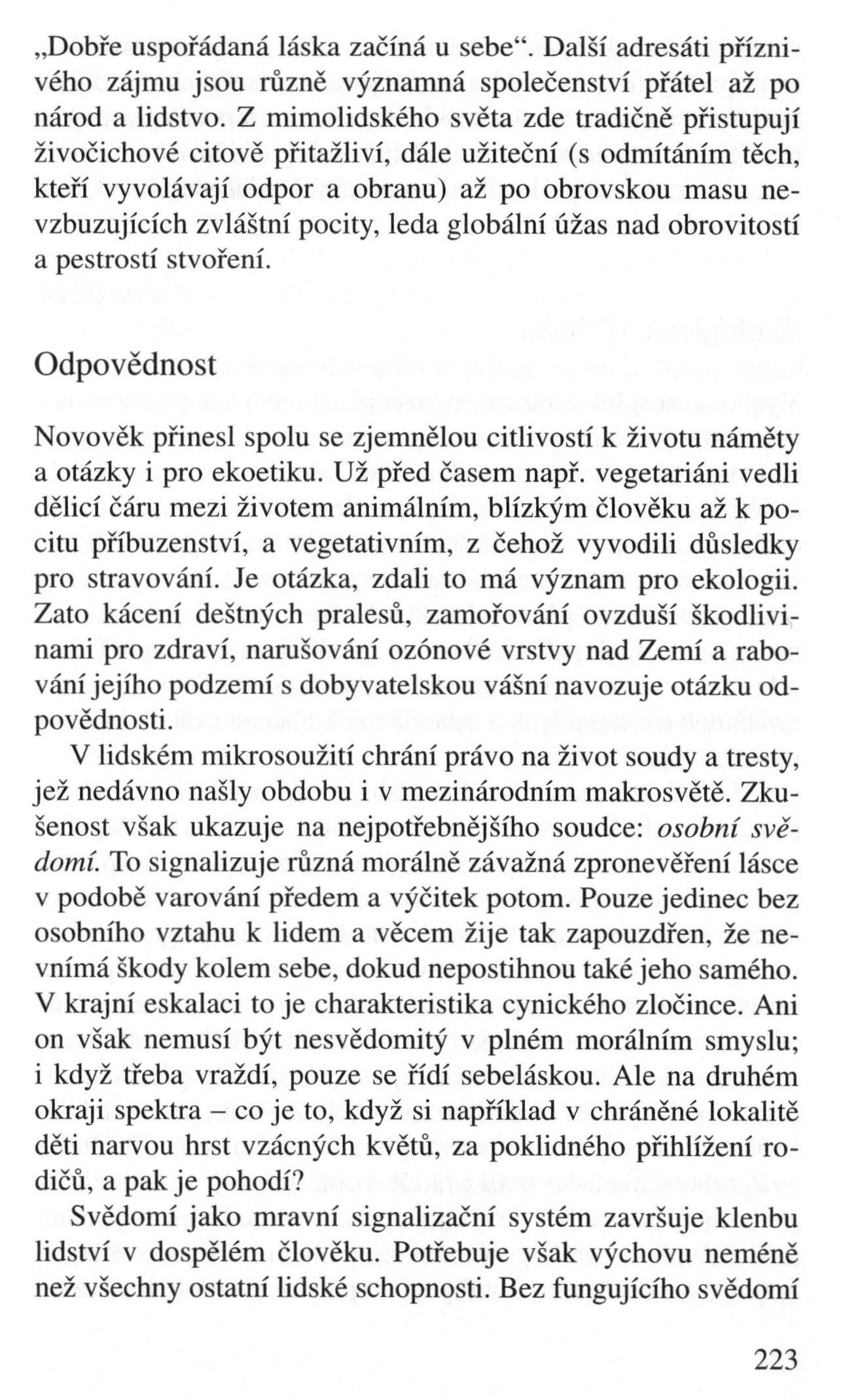 V zápasech za Boží věc / TEXTY / Člověk ekologický – zahradník země / strana 223