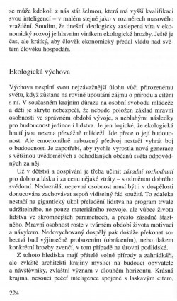 V zápasech za Boží věc / TEXTY / Člověk ekologický – zahradník země / strana 224