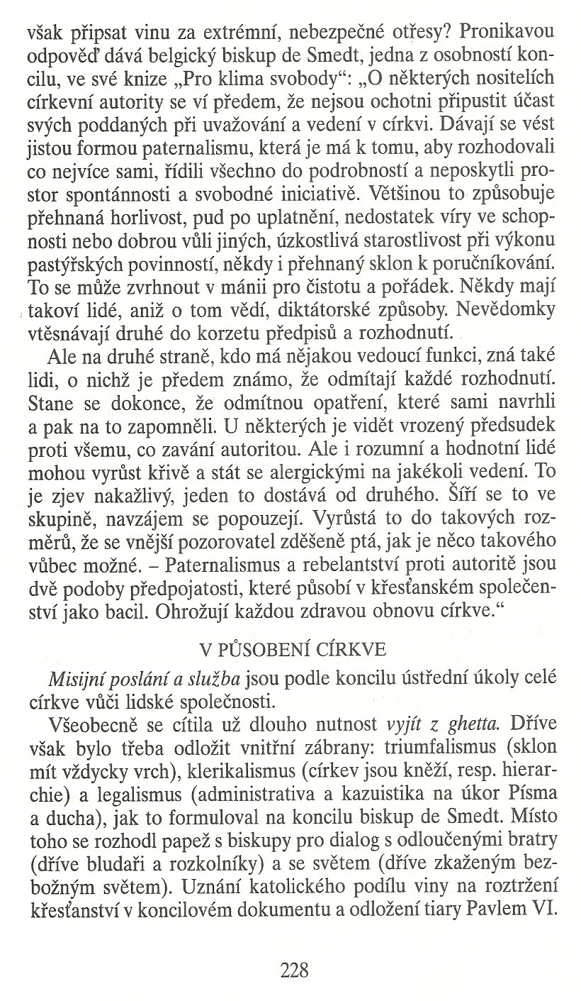 Slovo o této době / Církev dnes a zítra / strana 228