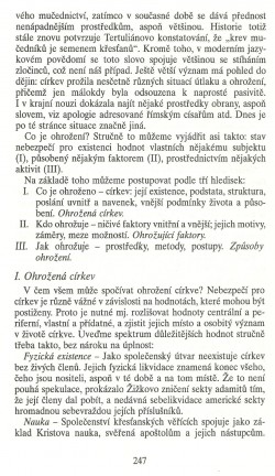 Slovo o této době / Jak církev neumírá (K teologii ohrožené církve) / strana 247