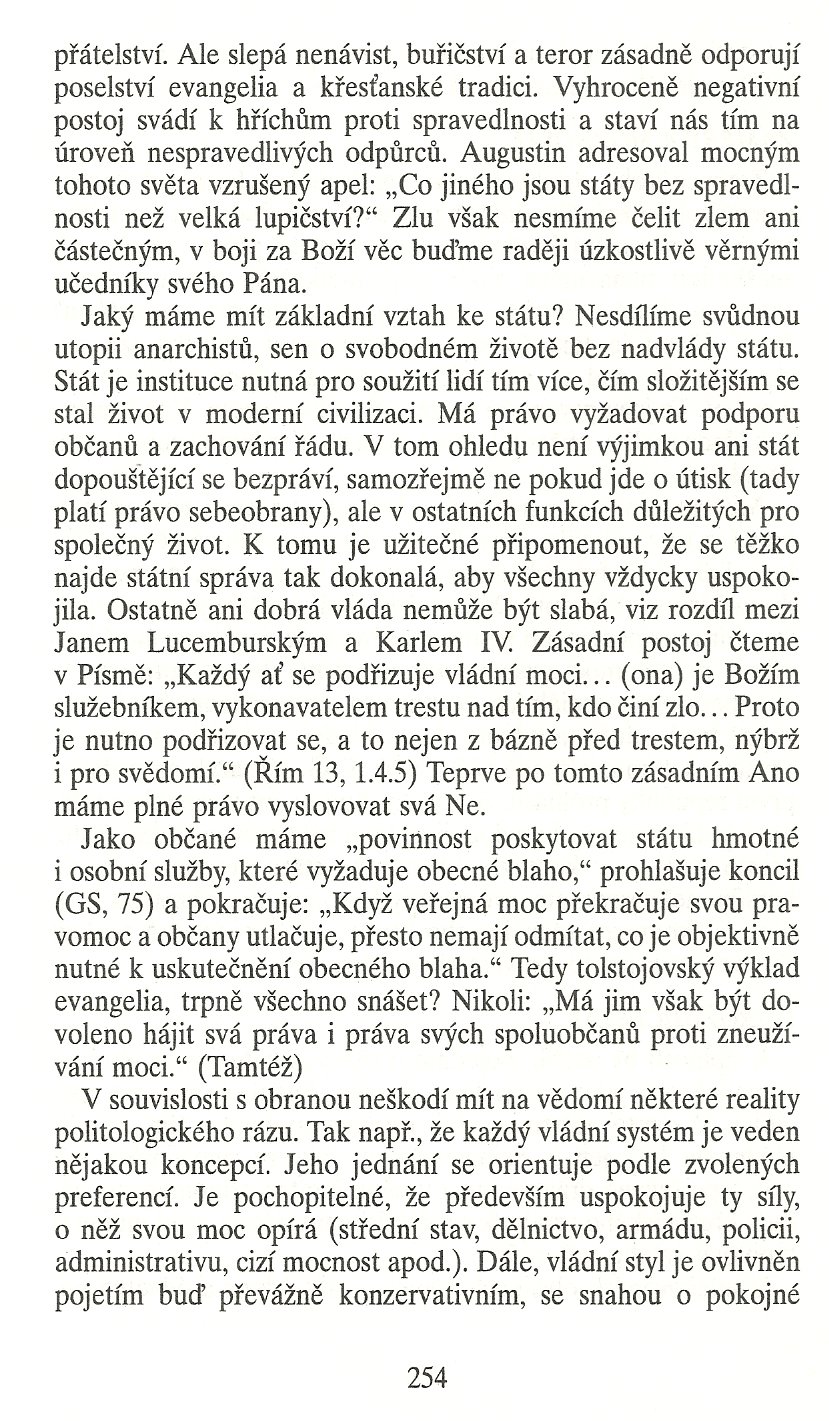 Slovo o této době / Jak církev neumírá (K teologii ohrožené církve) / strana 254