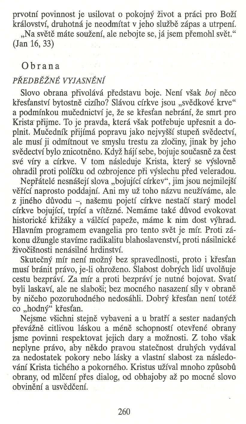 Slovo o této době / Jak církev neumírá (K teologii ohrožené církve) / strana 260