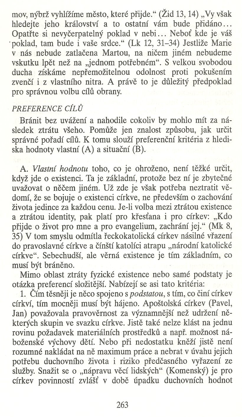 Slovo o této době / Jak církev neumírá (K teologii ohrožené církve) / strana 263