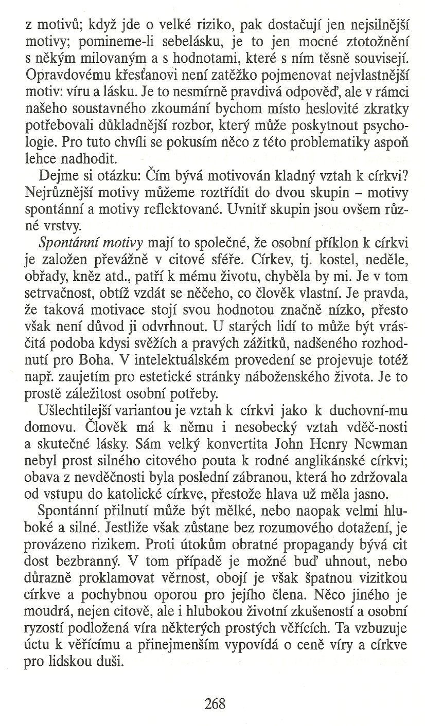 Slovo o této době / Jak církev neumírá (K teologii ohrožené církve) / strana 268