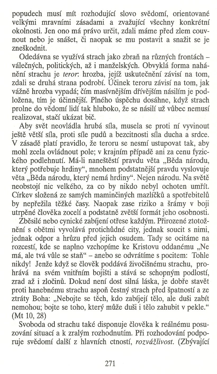 Slovo o této době / Jak církev neumírá (K teologii ohrožené církve) / strana 271