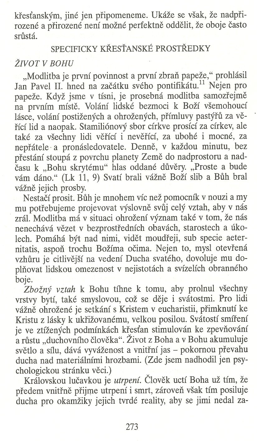 Slovo o této době / Jak církev neumírá (K teologii ohrožené církve) / strana 273