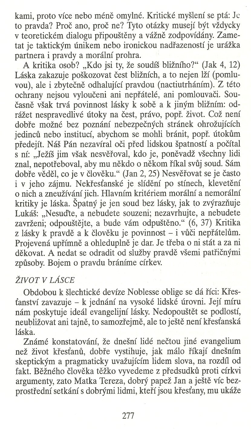 Slovo o této době / Jak církev neumírá (K teologii ohrožené církve) / strana 277