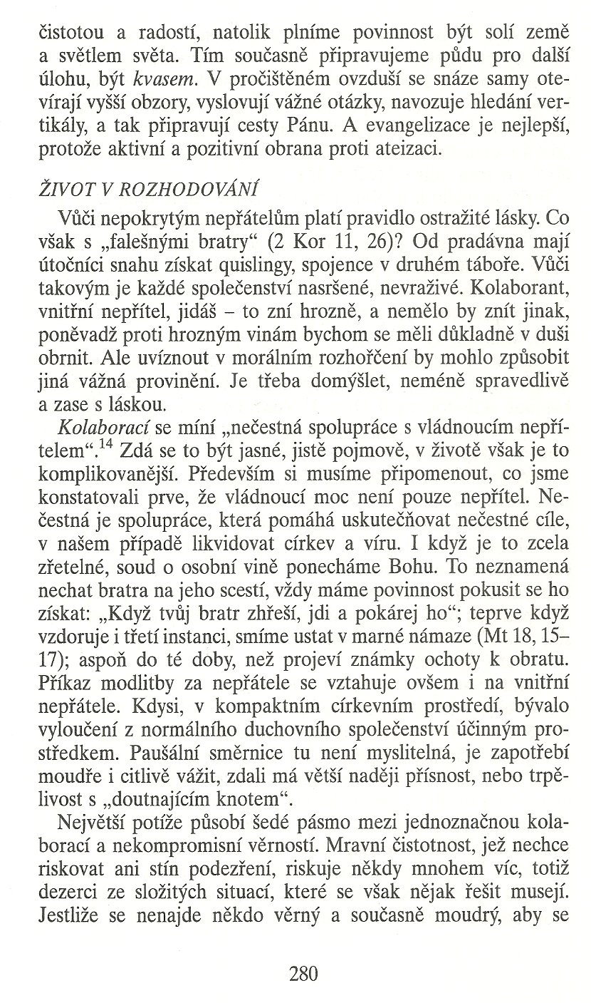 Slovo o této době / Jak církev neumírá (K teologii ohrožené církve) / strana 280