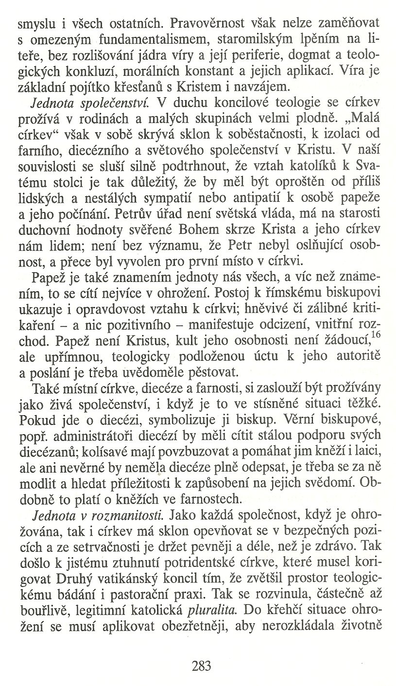 Slovo o této době / Jak církev neumírá (K teologii ohrožené církve) / strana 283