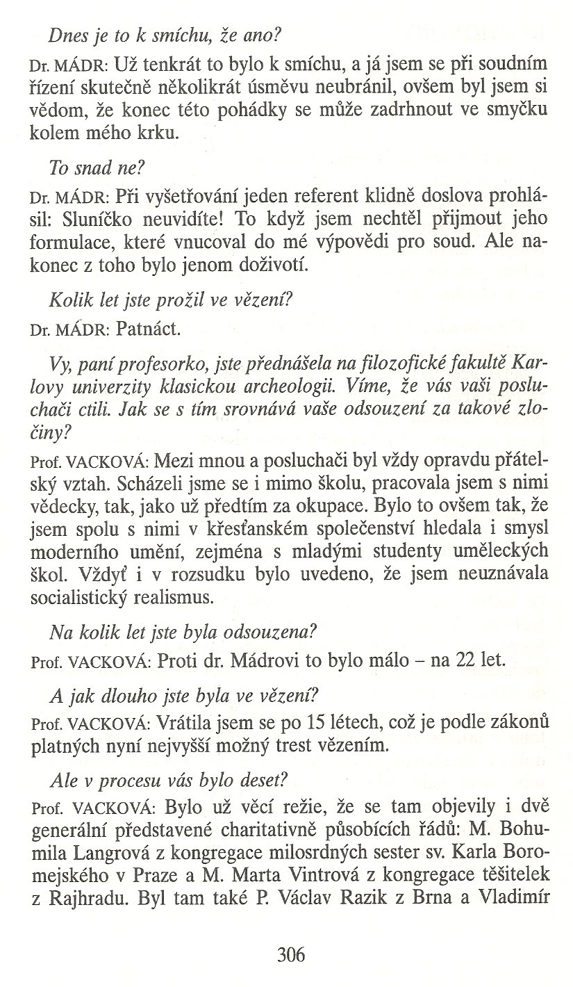 Slovo o této době / Rozhovory (Obroda, Katolický týdeník) / strana 306